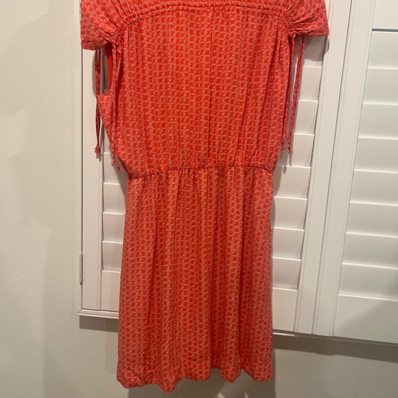 Maeve Coral Patterned Mini Dress - Picture 6 of 7